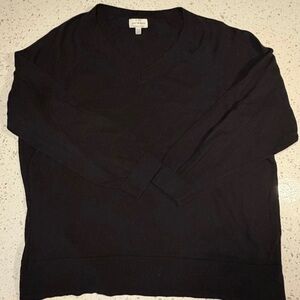 Lucky Brand Women's Black V-Neck Sweater